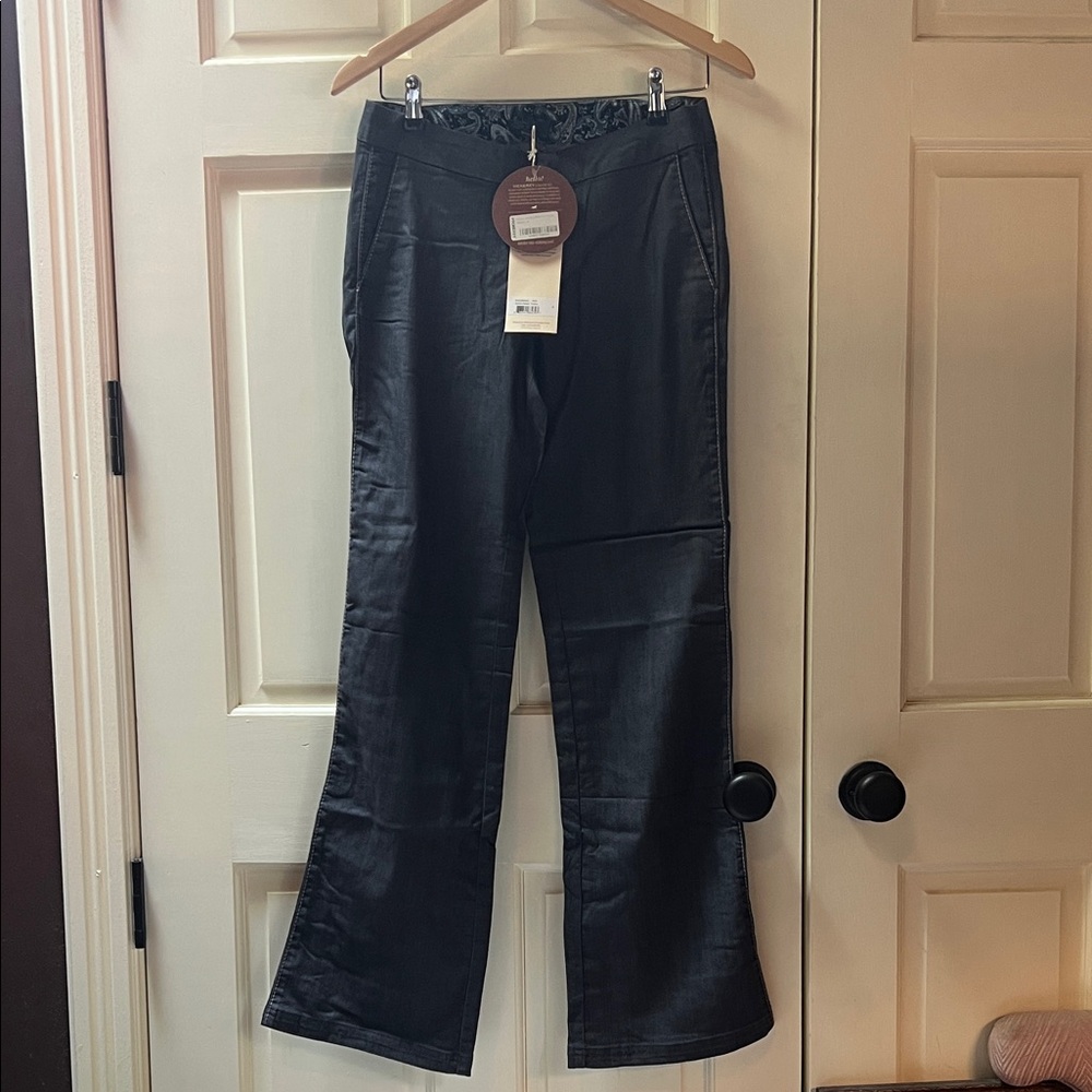 Prana Jordan Denim Trouser Charcoal Gray Dress Pants NWT 4